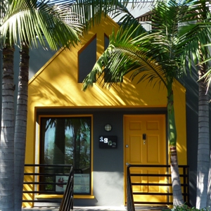 Venice Beach Contemporary Castle Designed by Architect Kenneth M. Williams - Front Entry Way