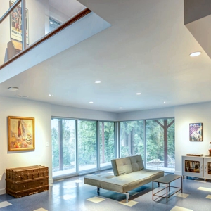 Seattle Residential Remodel by Architect Kenneth M. Williams - Den Facing Window